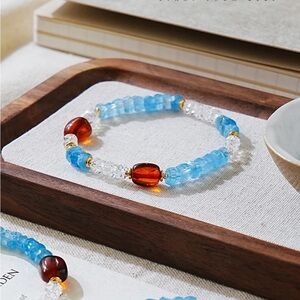nature aquamarine bracelet